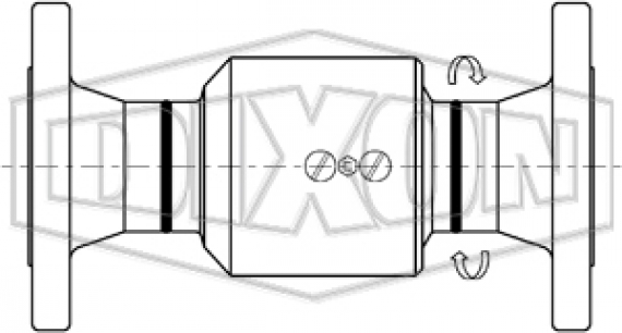 Swivel Joint Style 20 150# ASA Flange x 150# ASA Flange drawing