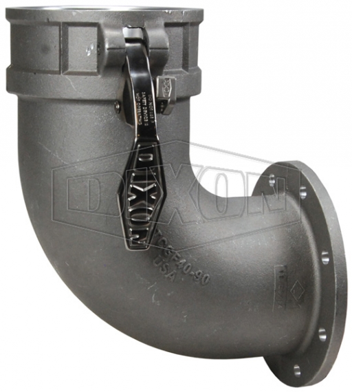 Railroad Tank Car Connection Style GF TTMA Flange x Boss-Lock Coupler