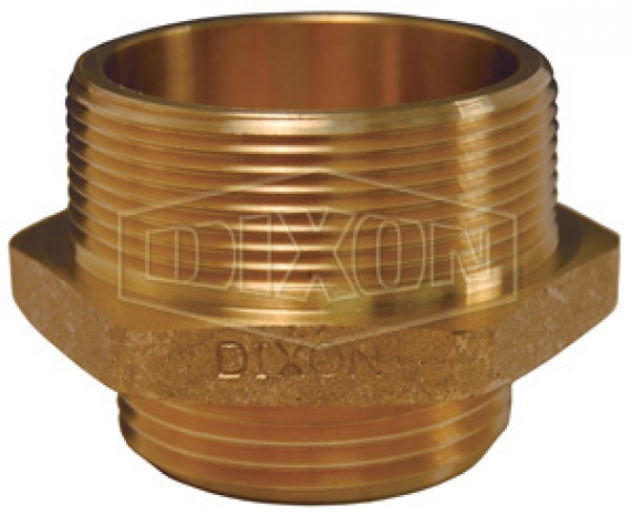 brass double male hex nipple